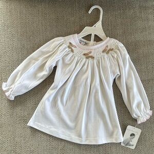 Embroidered Bunny Top 18mos